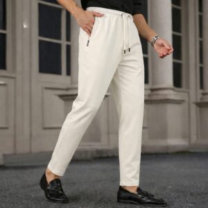 White - Micro Stitch Trouser