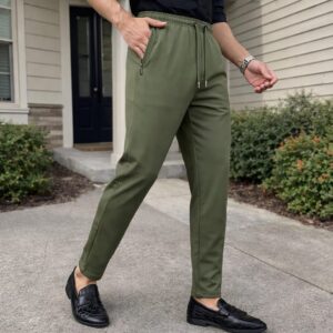 Deep Olive - Narrow Trouser