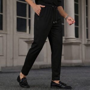 Black - Micro Stitch Trouser